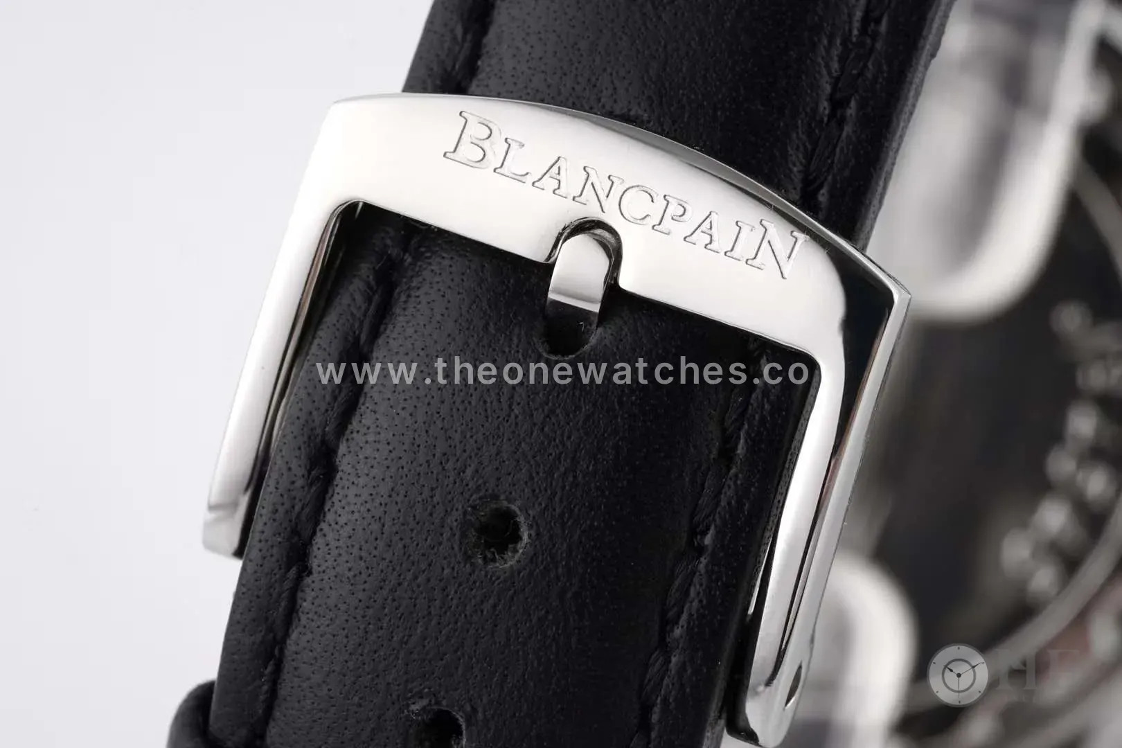 Hundred Hours Black Dial in Steel on Black Leather Strap - Image 6