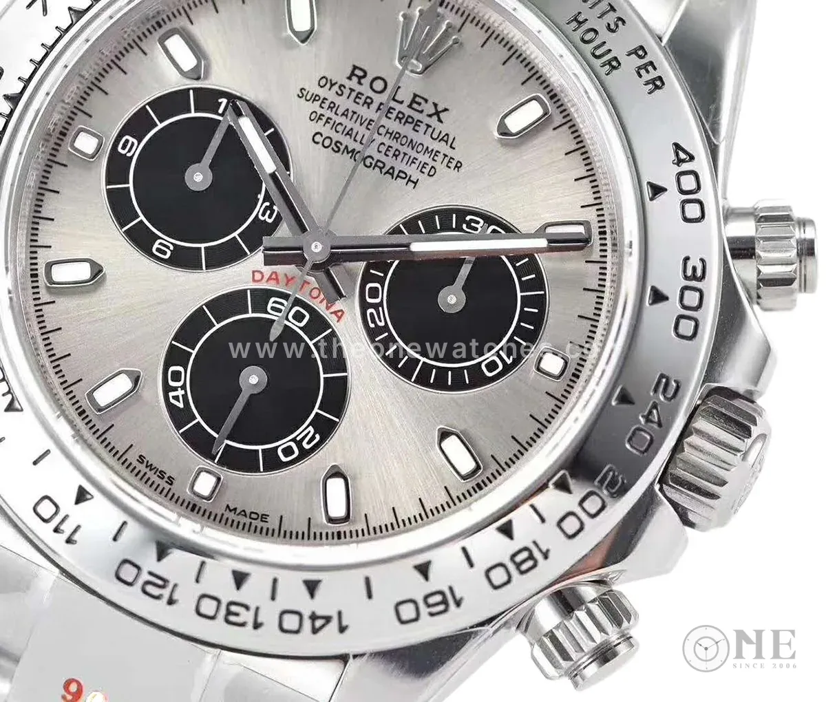 Daytona 116509 cadran acier et noir en or blanc – Image 4