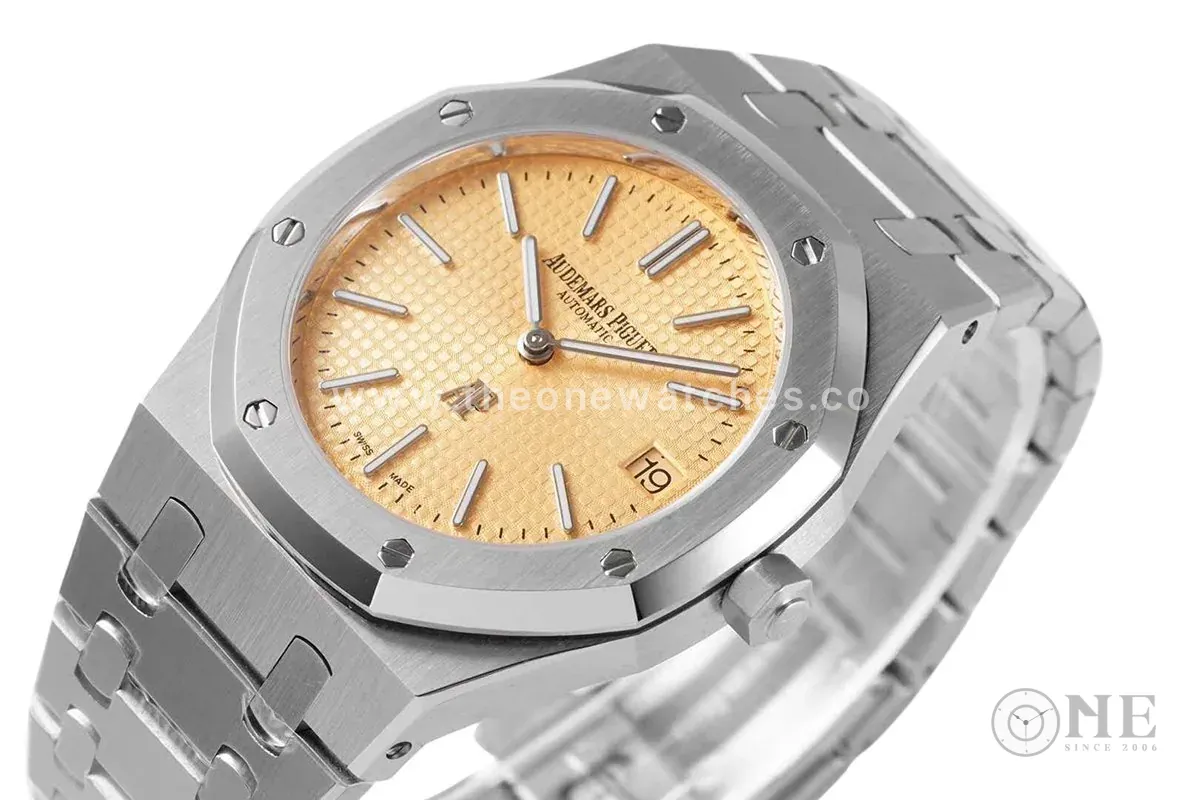 Royal Oak 15202 39mm quadrante giallo - immagine 5