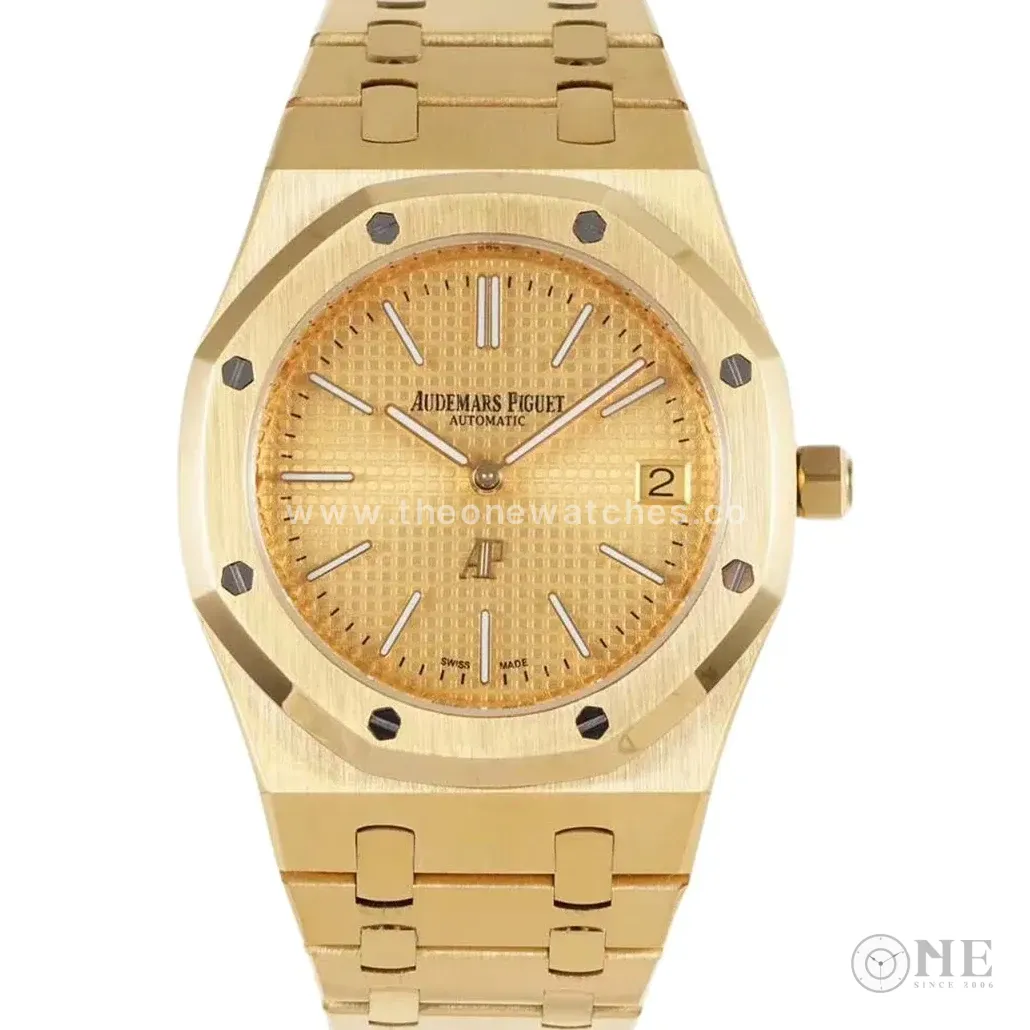 Royal Oak 15202 39mm Yellow Dial in Yellow Gold