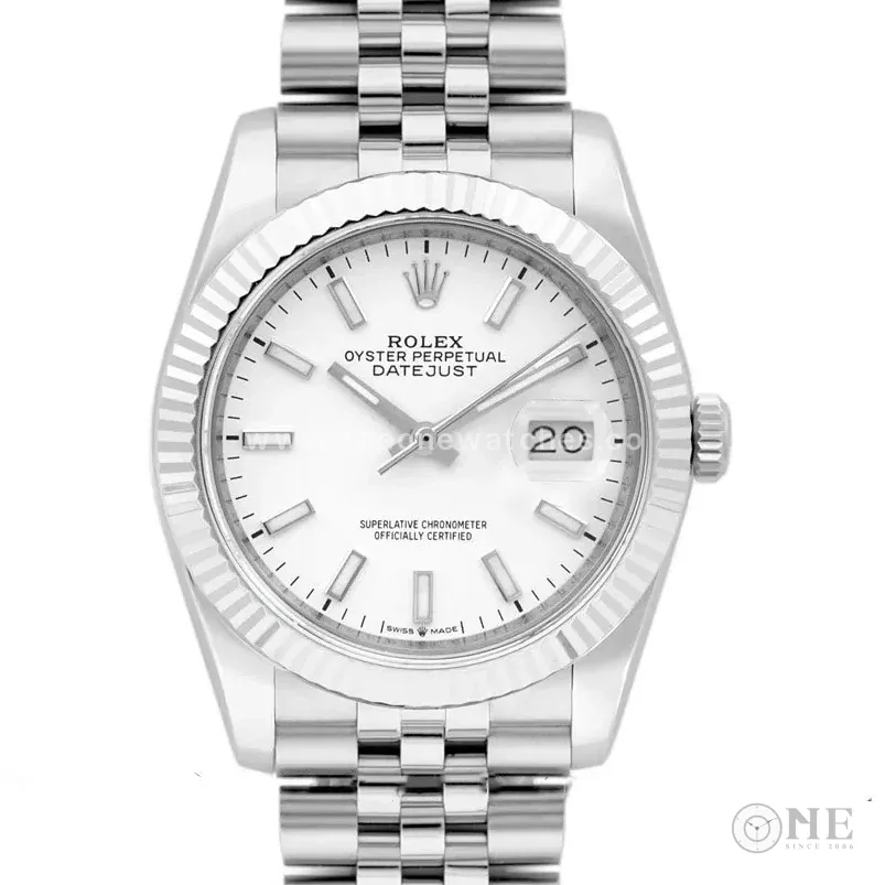 Datejust 36 116234 White Dial with Stick Markers