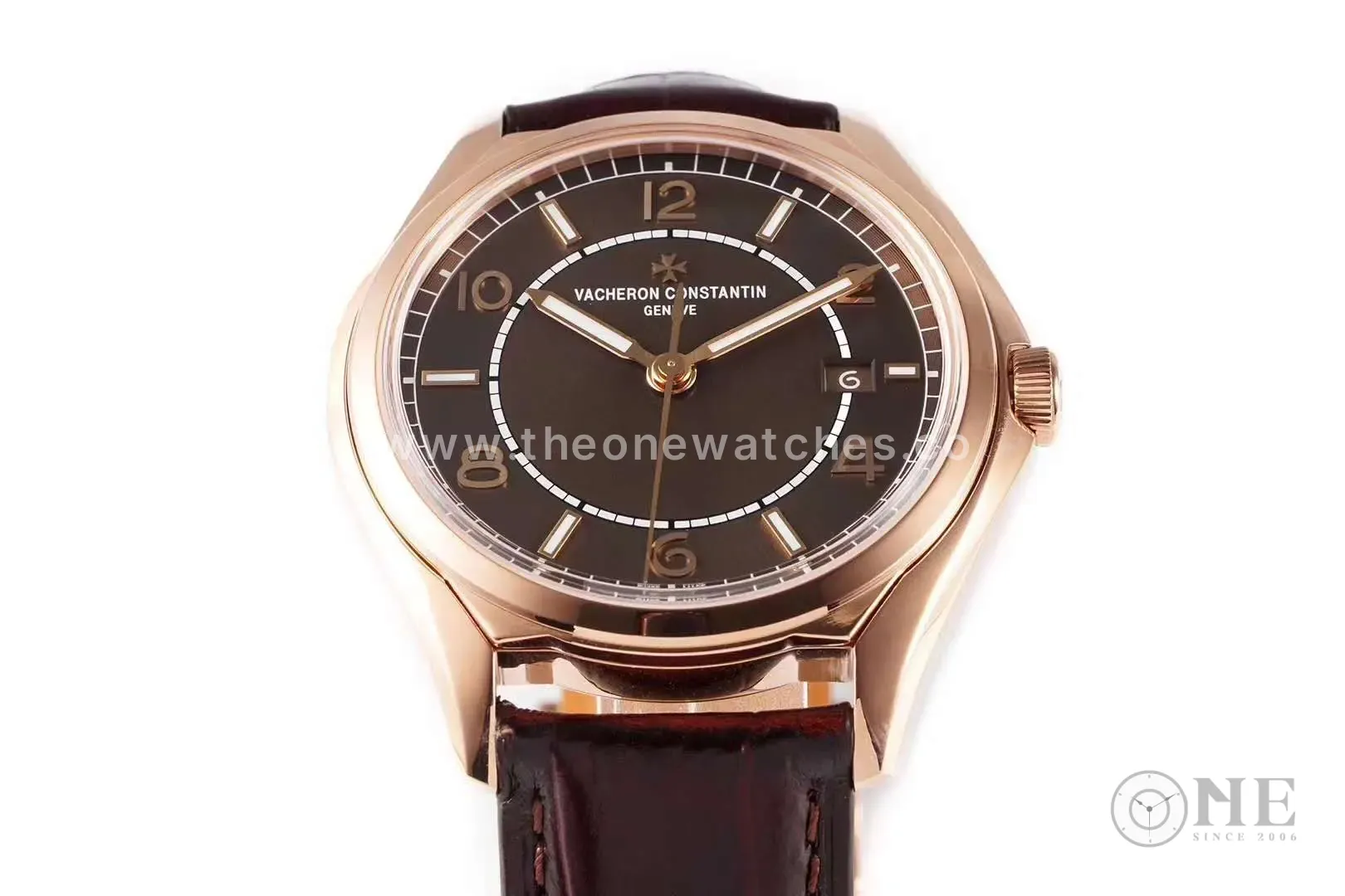 Fiftysix esfera marrón en oro rosa Ref: 4600E - Imagen 4