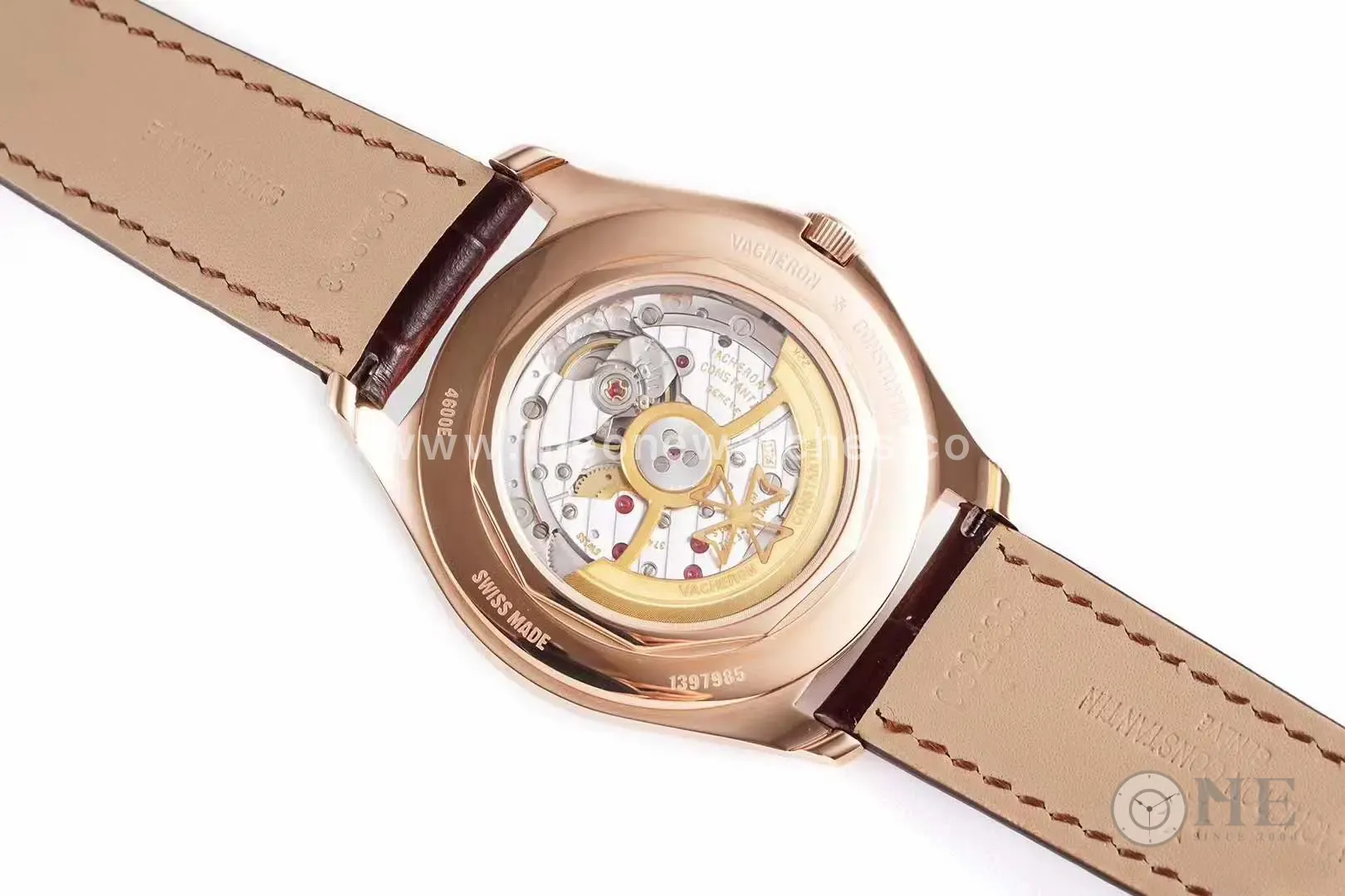 Fiftysix esfera marrón en oro rosa Ref: 4600E - Imagen 9