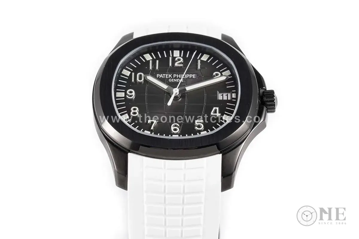Aquanaut 5167A ‘Black Venom Limited Edition’ esfera negra con correa de caucho blanca - Imagen 6