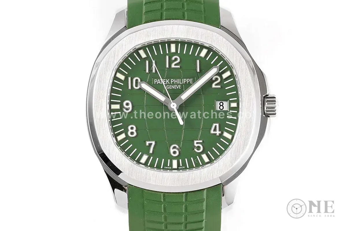 Aquanaut 5168G-010 esfera verde en oro blanco - Imagen 6