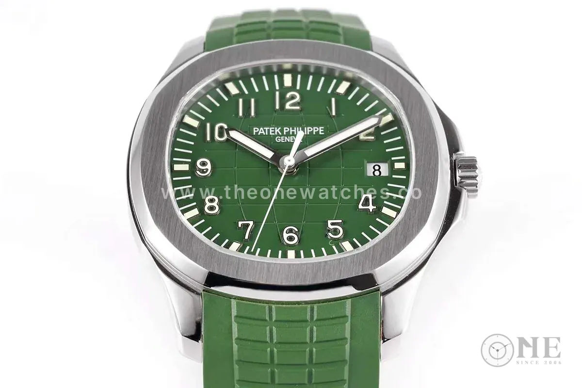 Aquanaut 5168G-010 esfera verde en oro blanco - Imagen 5