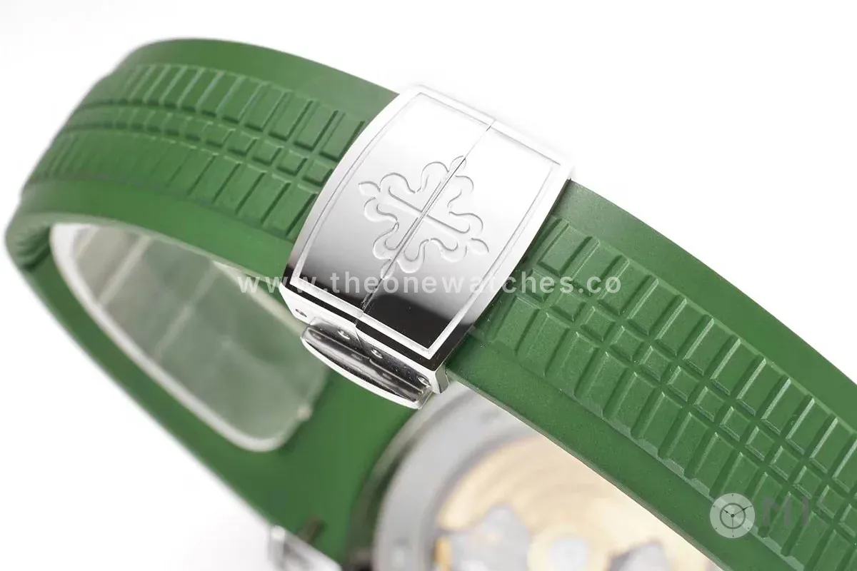 Aquanaut 5168G-010 esfera verde en oro blanco - Imagen 7