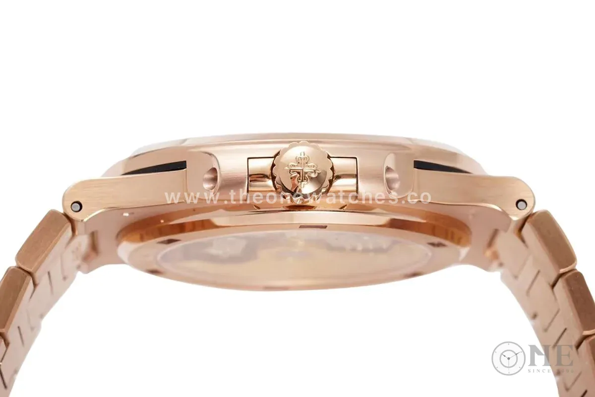 Nautilus Jumbo 5711/1R-001 cadran marron lunette diamants – Image 9