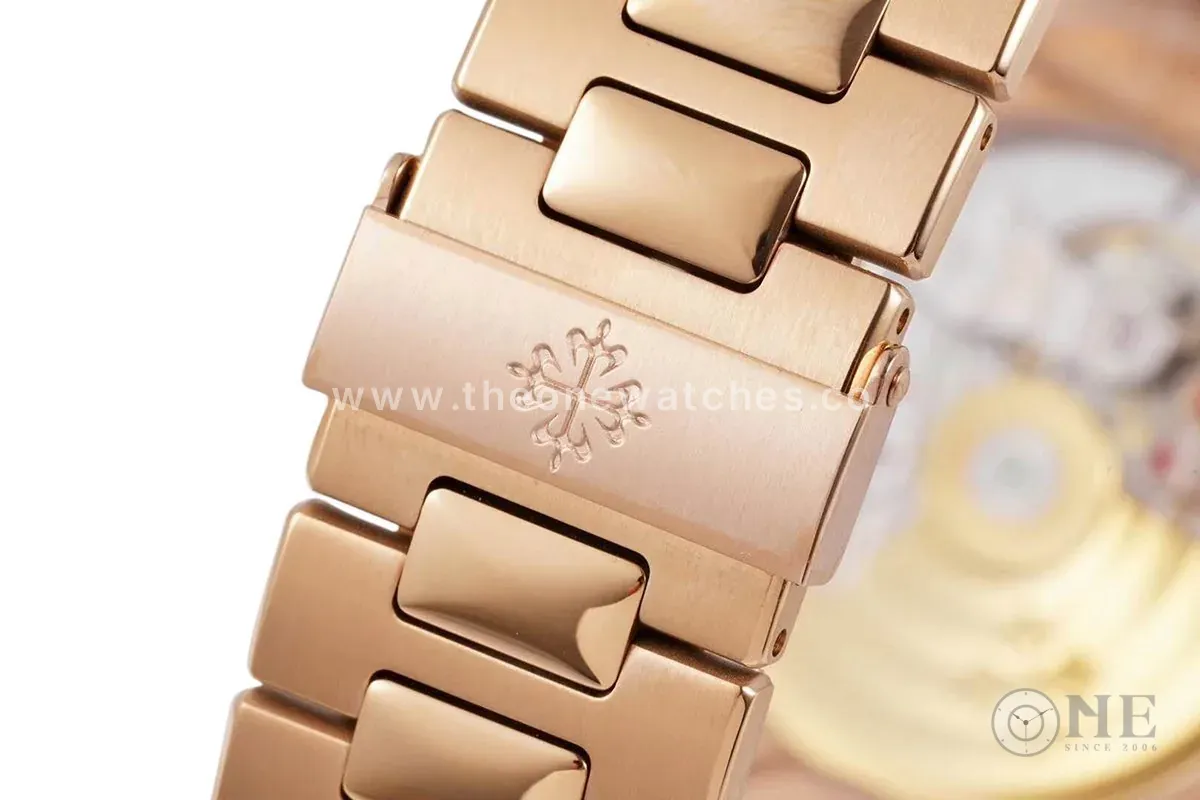 Nautilus Jumbo 5711/1R-001 cadran marron lunette diamants – Image 6