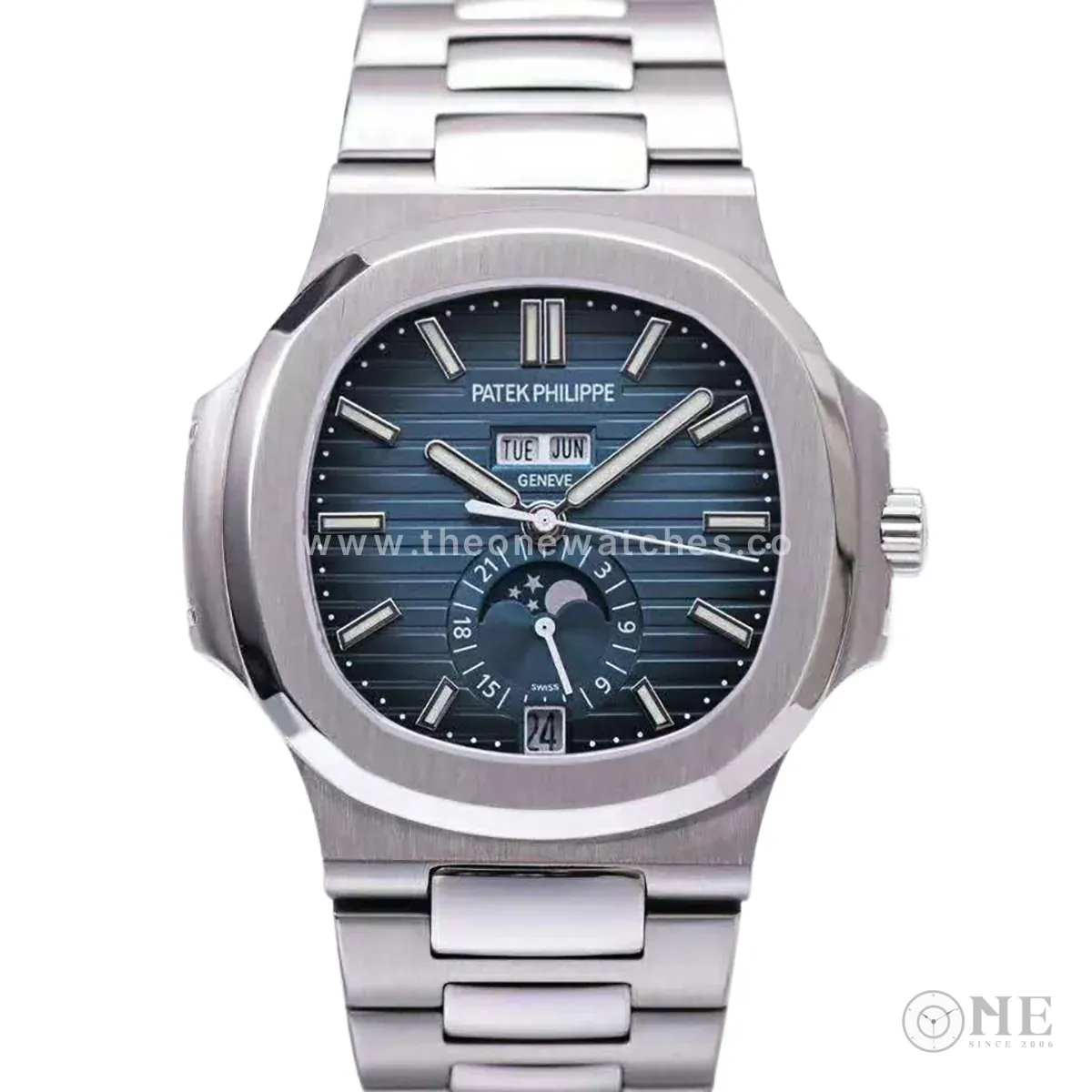 Nautilus 5726/1A-014 cadran bleu en acier