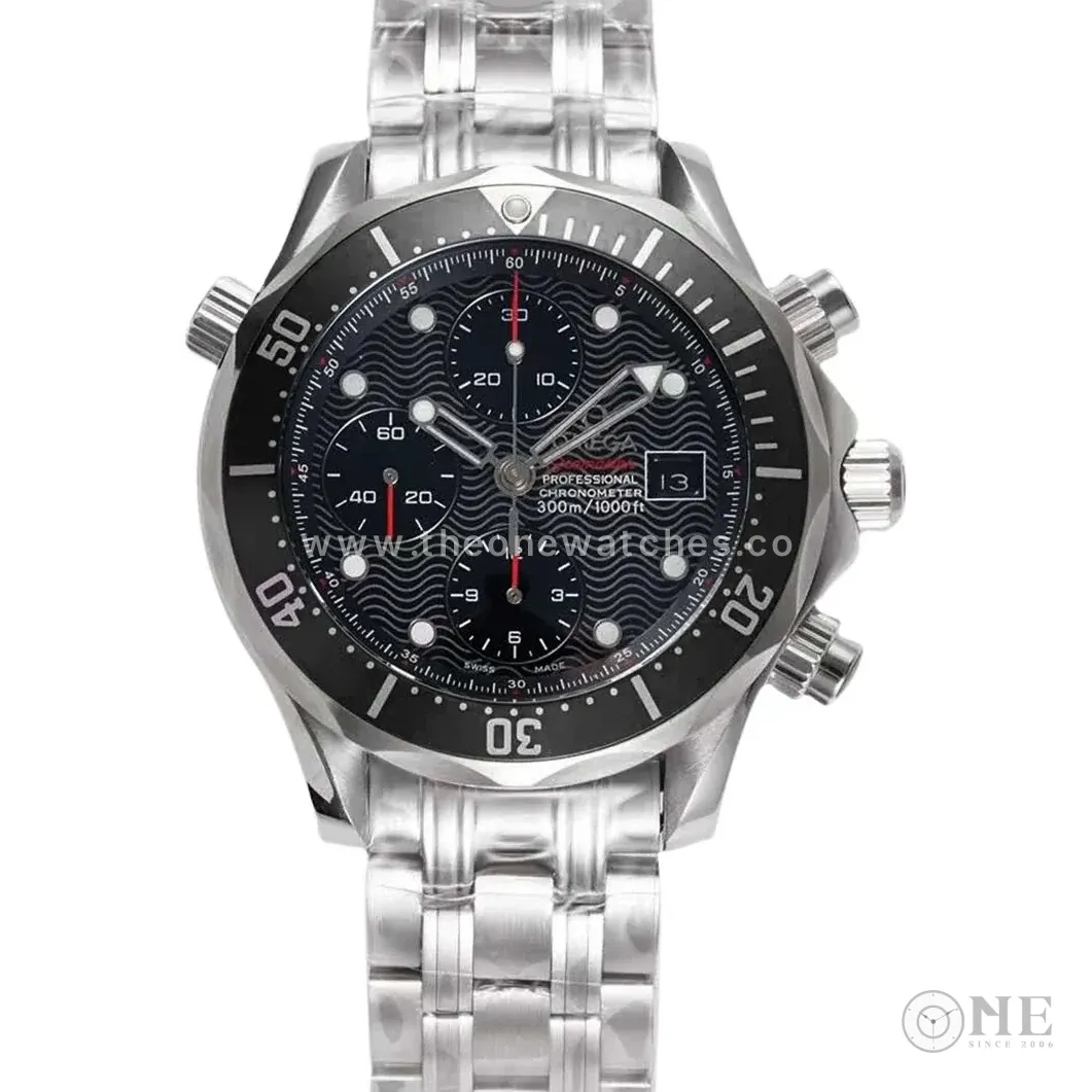 Seamaster Diver 300m Chronograph Black Dial on Bracelet