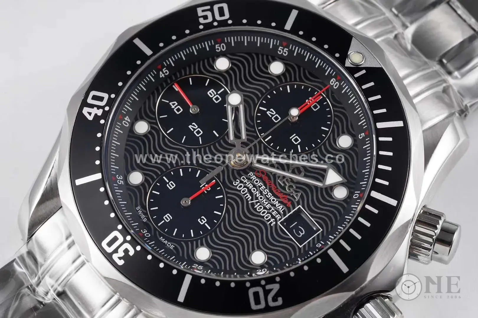 Seamaster Diver 300m Chronograph Black Dial on Bracelet - Image 4