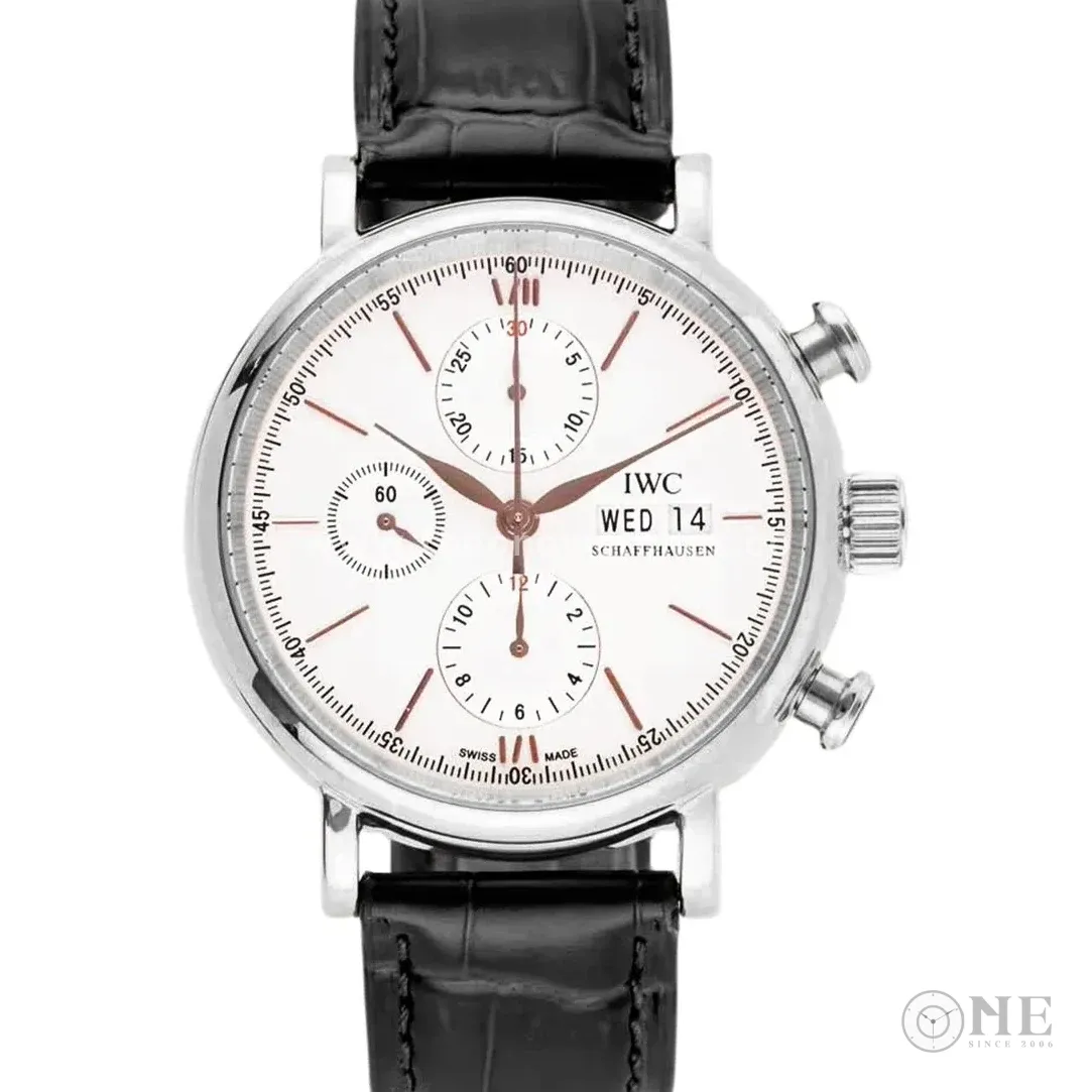 Portofino Chronograph IW391031 Edition “150 Years” White Dial in Steel