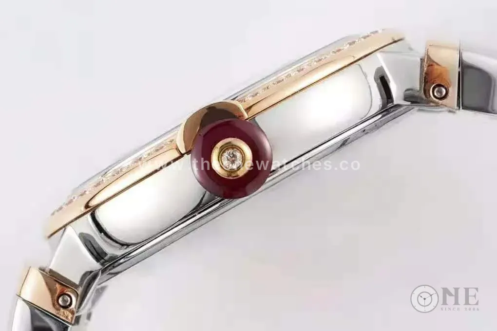 Lvcea MOP Dial in Rose Gold/Steel with Diamond Bezel - Image 10