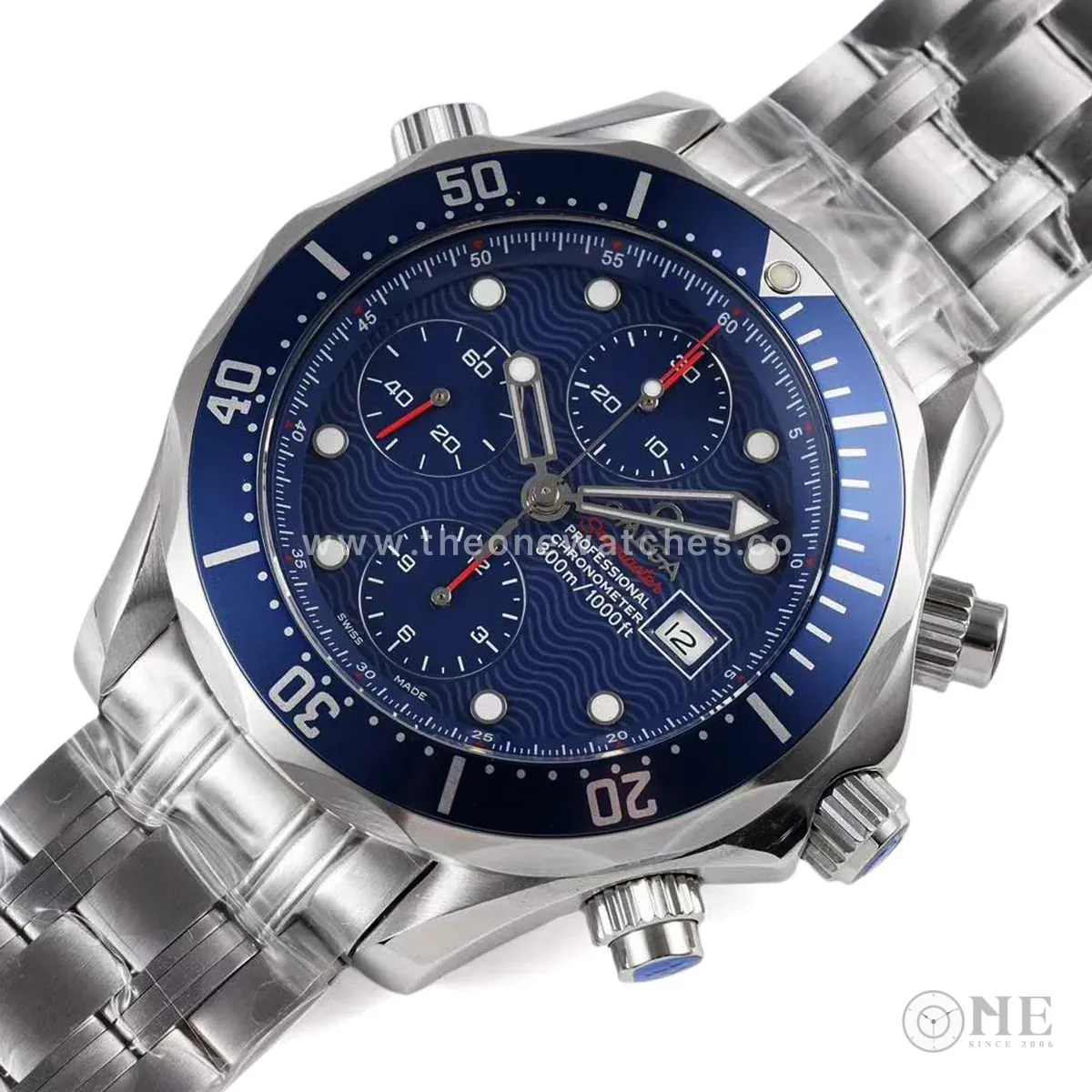 Seamaster Diver 300m Chronograph esfera azul con brazalete - Imagen 5