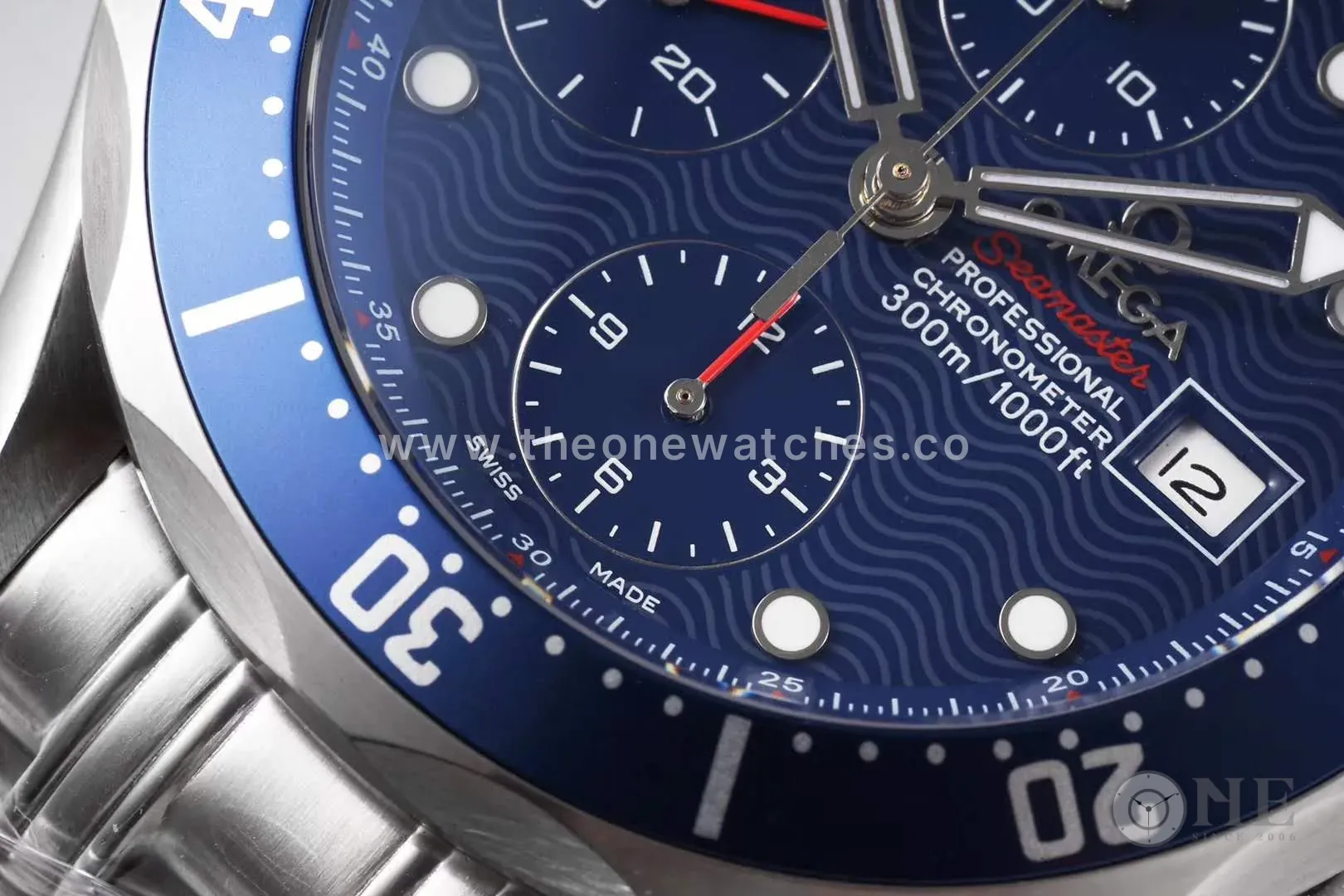 Seamaster Diver 300m Chronograph esfera azul con brazalete - Imagen 3