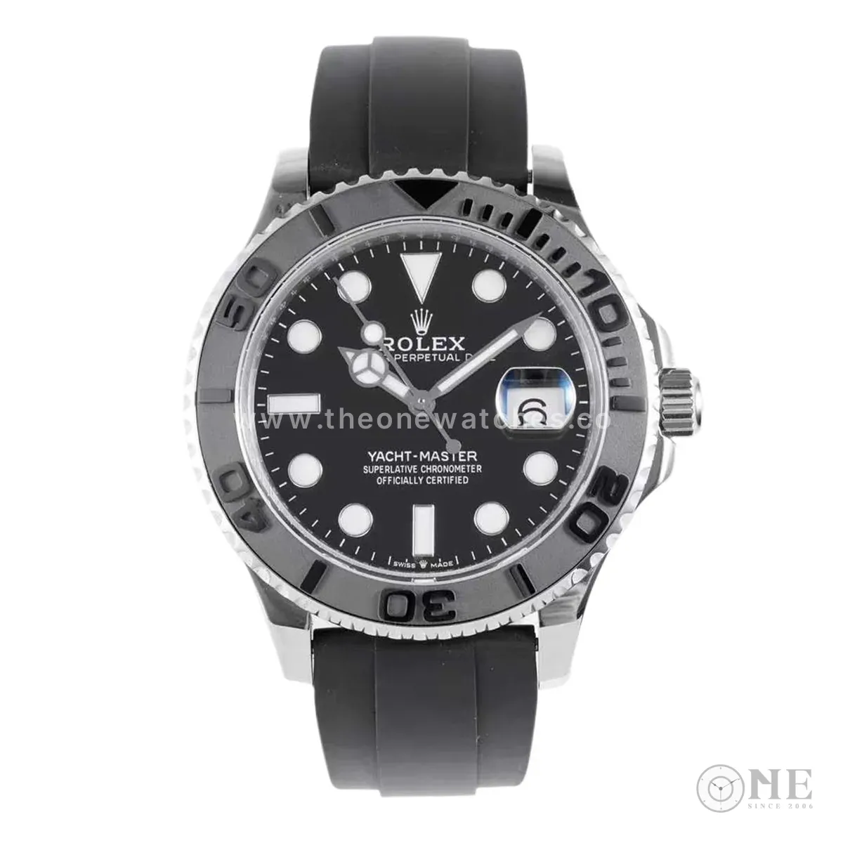 Yacht-Master 42 226659 oro blanco con correa Oysterflex