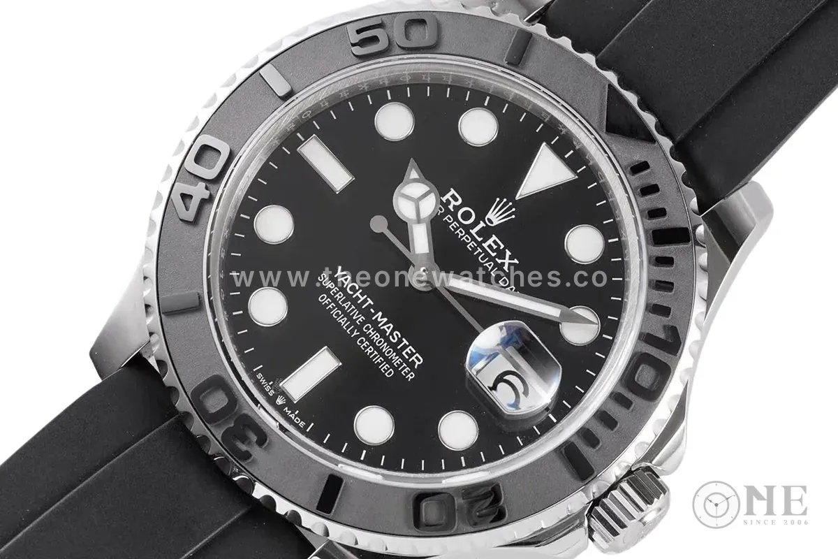 Yacht-Master 42 226659 oro blanco con correa Oysterflex - Imagen 3