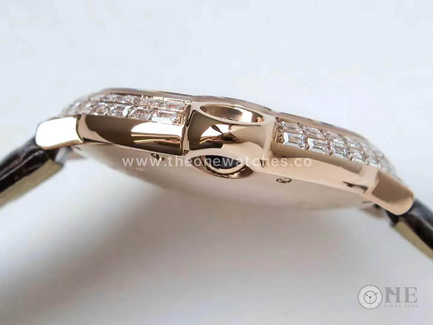Ballon Bleu de Cartier 42mm White Dial with Diamonds in Rose Gold - Image 7