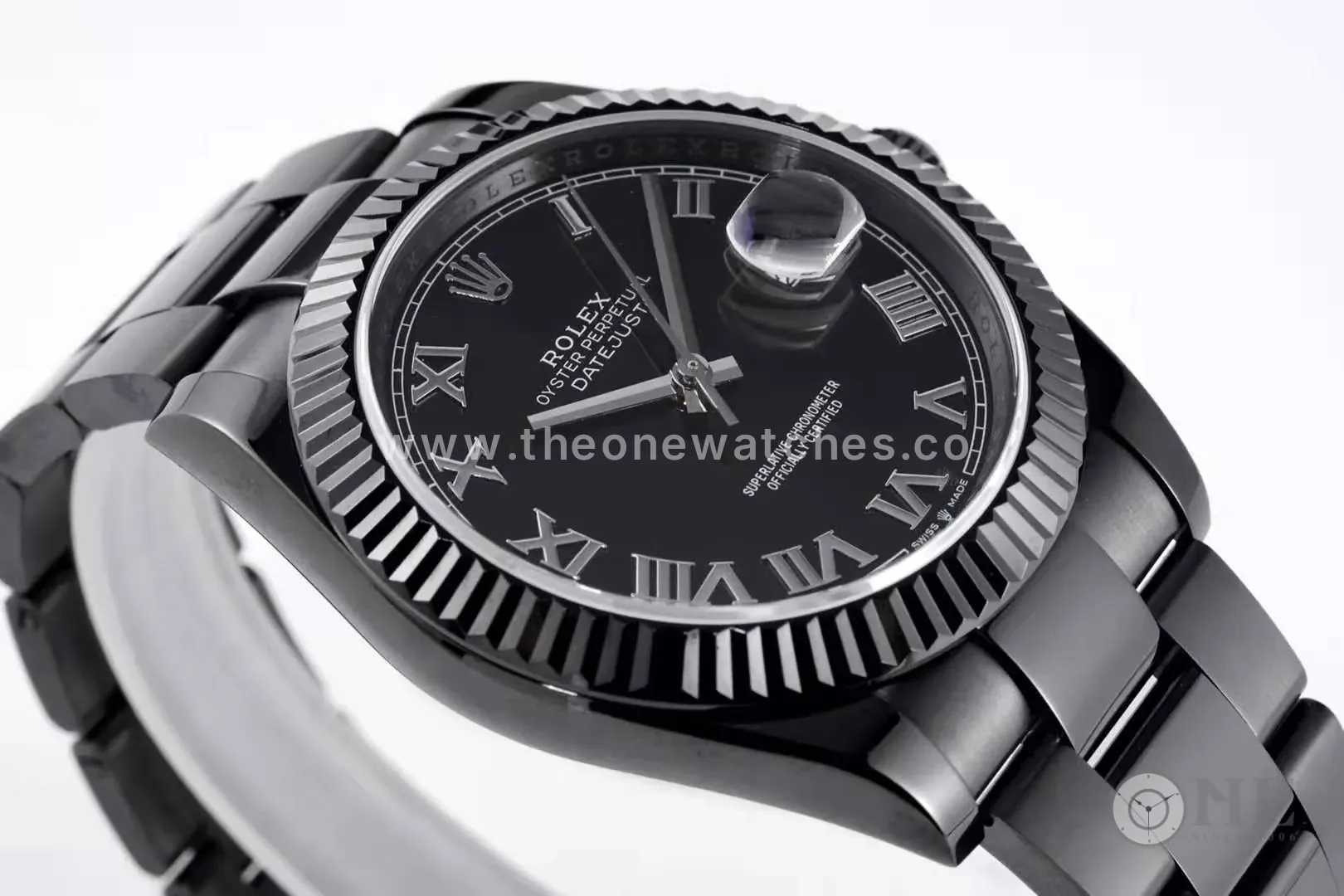 Datejust 41 Black Dial with Roman Markers in PVD Black - Image 5