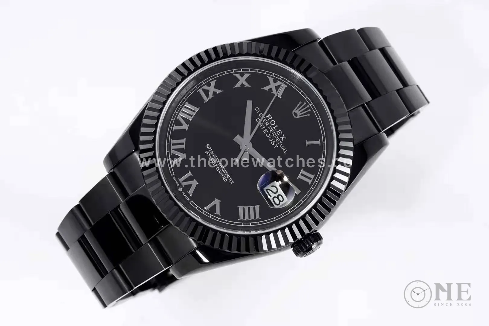 Datejust 41 Black Dial with Roman Markers in PVD Black - Image 2