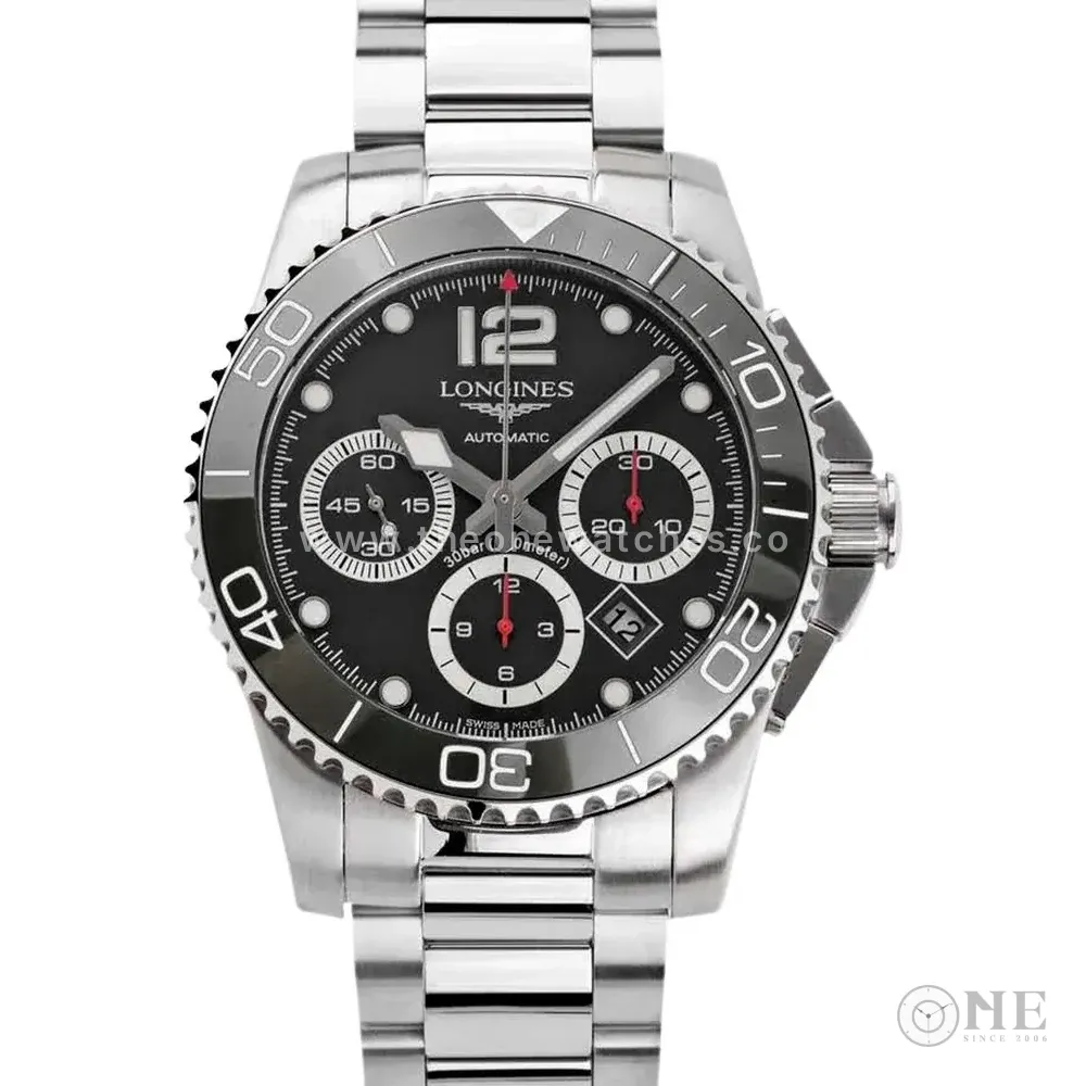 Hydroconquest Black Dial on Bracelet