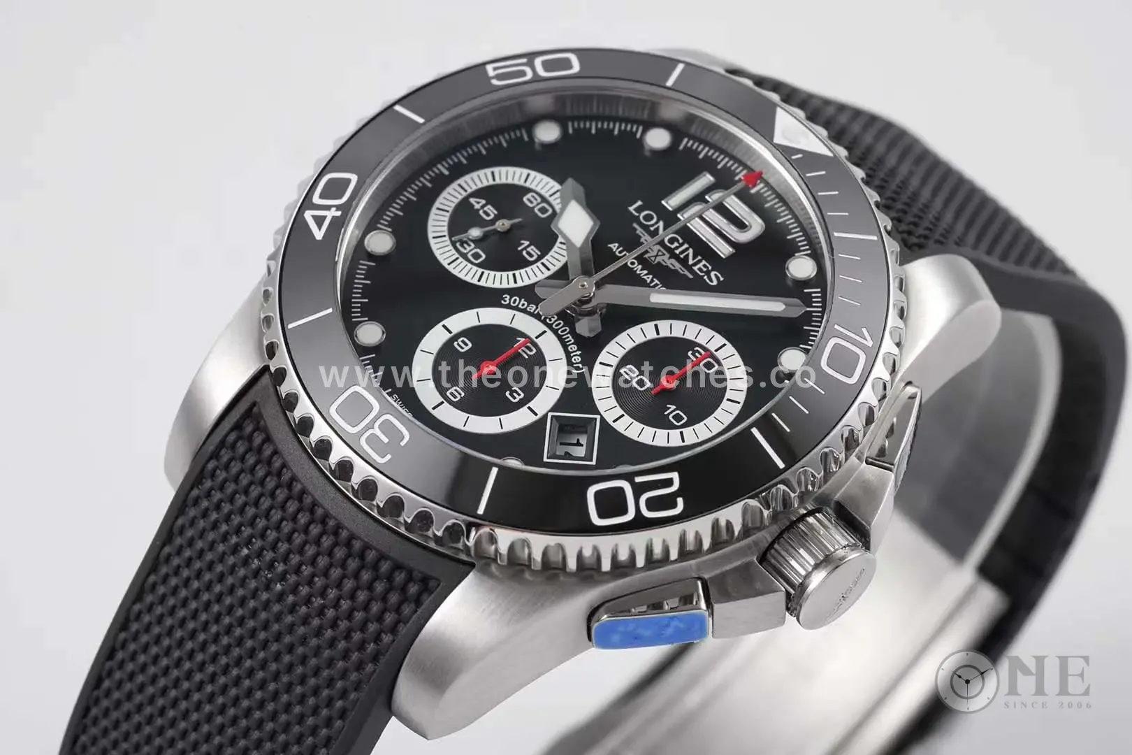 Hydroconquest Black Dial on Rubber Strap - Image 4