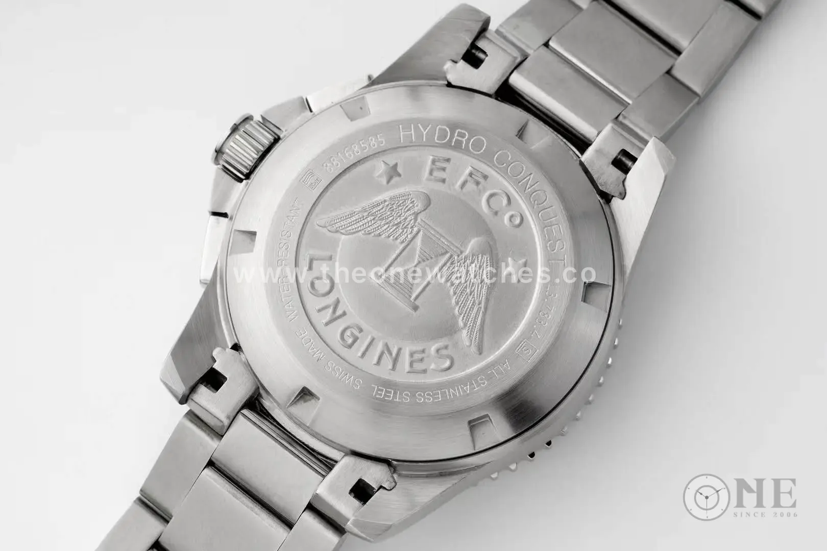 Hydroconquest schwarzes Zifferblatt am Armband – Bild 6