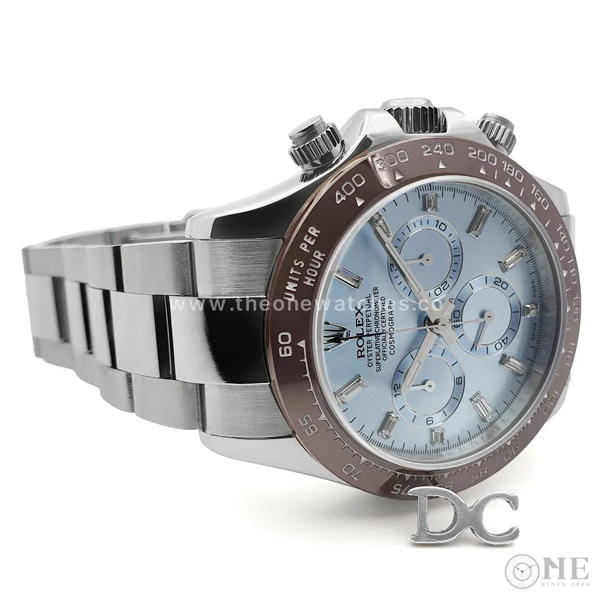 Daytona 116506 Platin eisblaues Zifferblatt mit Diamantindizes – Bild 4