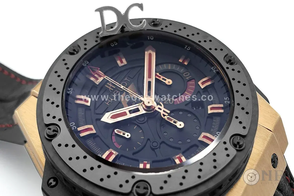 King Power F1 cronografo quadrante nero in oro rosa - immagine 3