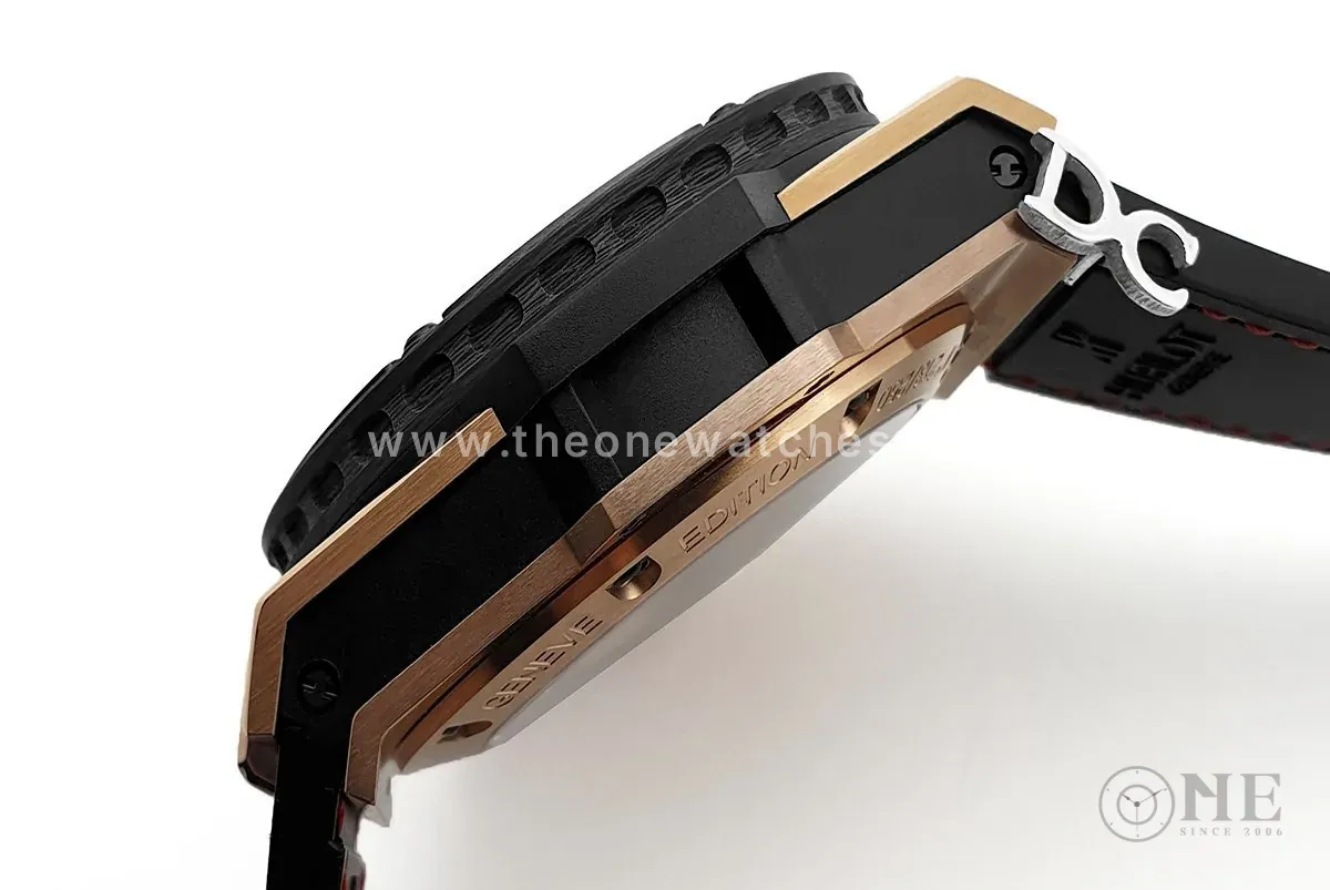 King Power F1 cronografo quadrante nero in oro rosa - immagine 8