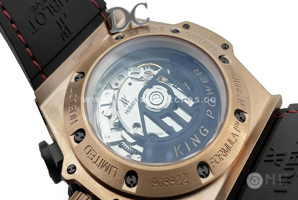 King Power F1 cronografo quadrante nero in oro rosa - immagine 7