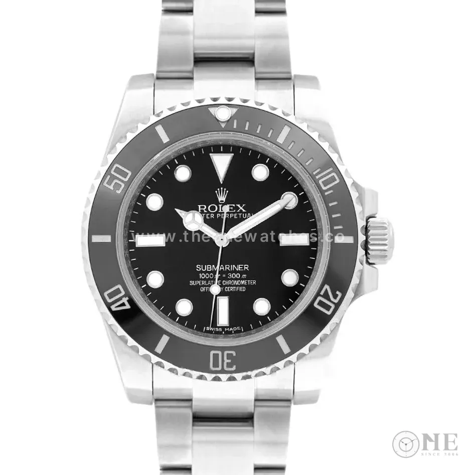 Submariner 114060 ‘No Date’ Black Ceramic