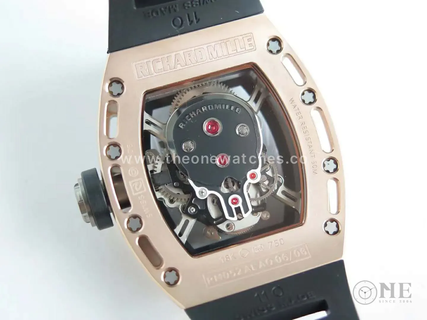 RM 052-01 Tourbillon Skull in Rose Gold - Image 5