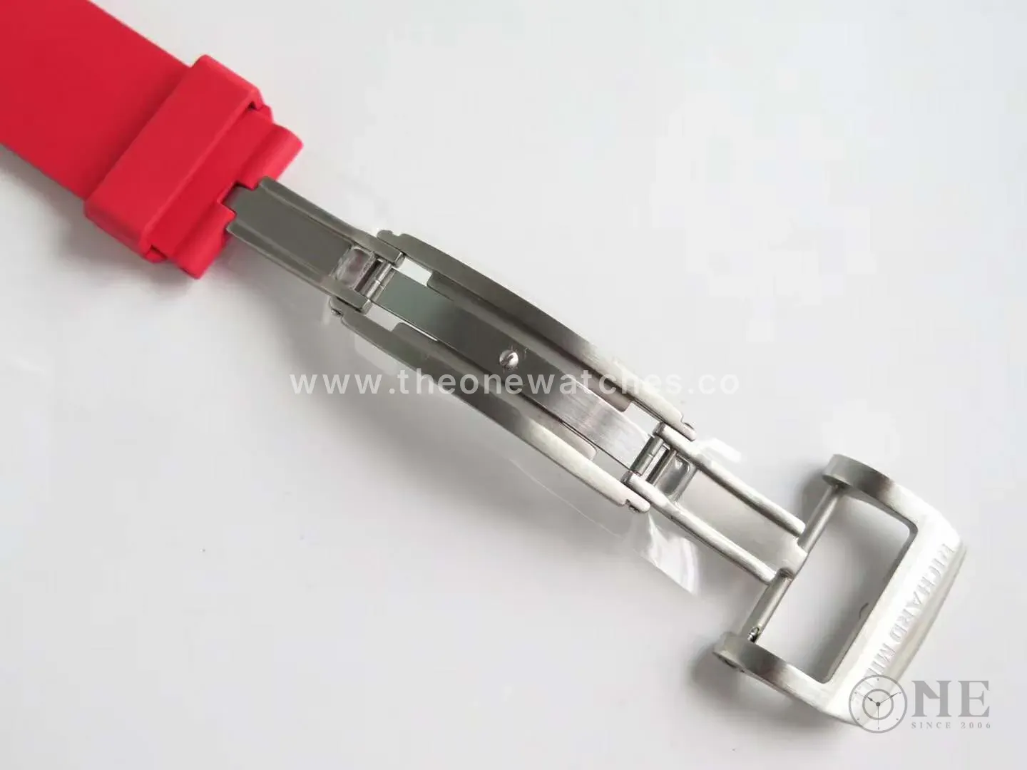 RM 052-01 Tourbillon Skull in Titanium on Red Rubber Strap - Image 7