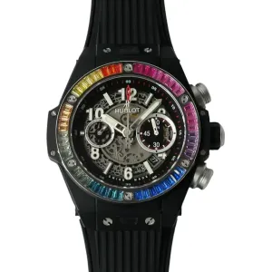 Big Bang Unico Black Magic with Rainbow Diamonds