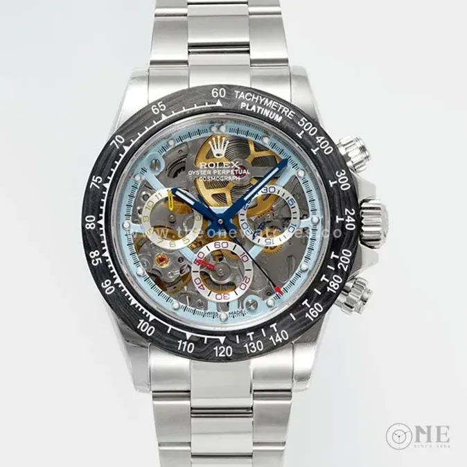 Blaken Daytona Skeleton Dial in Steel