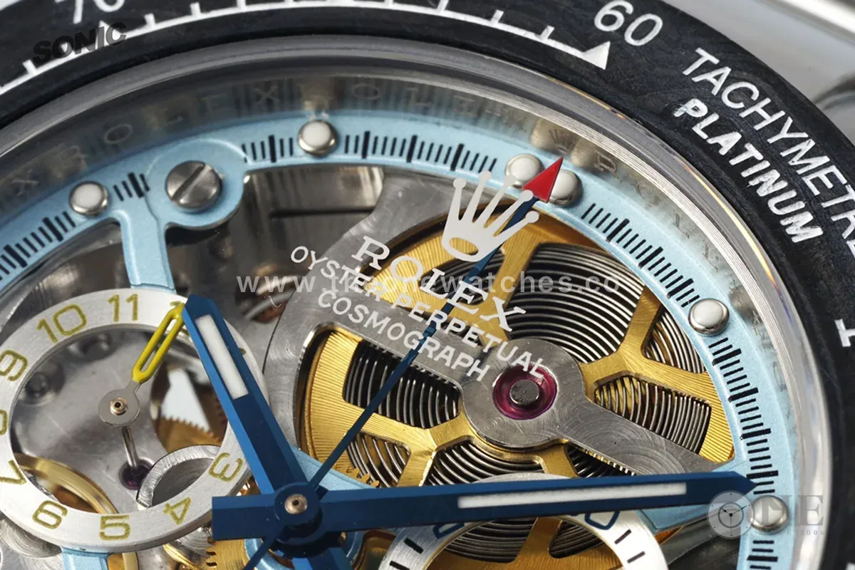 Blaken Daytona cadran squelette en acier – Image 3