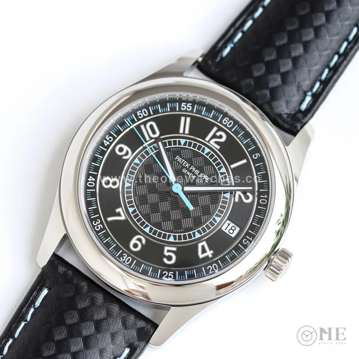 Calatrava 6007G-001 cadran noir bleu ciel en or blanc – Image 3