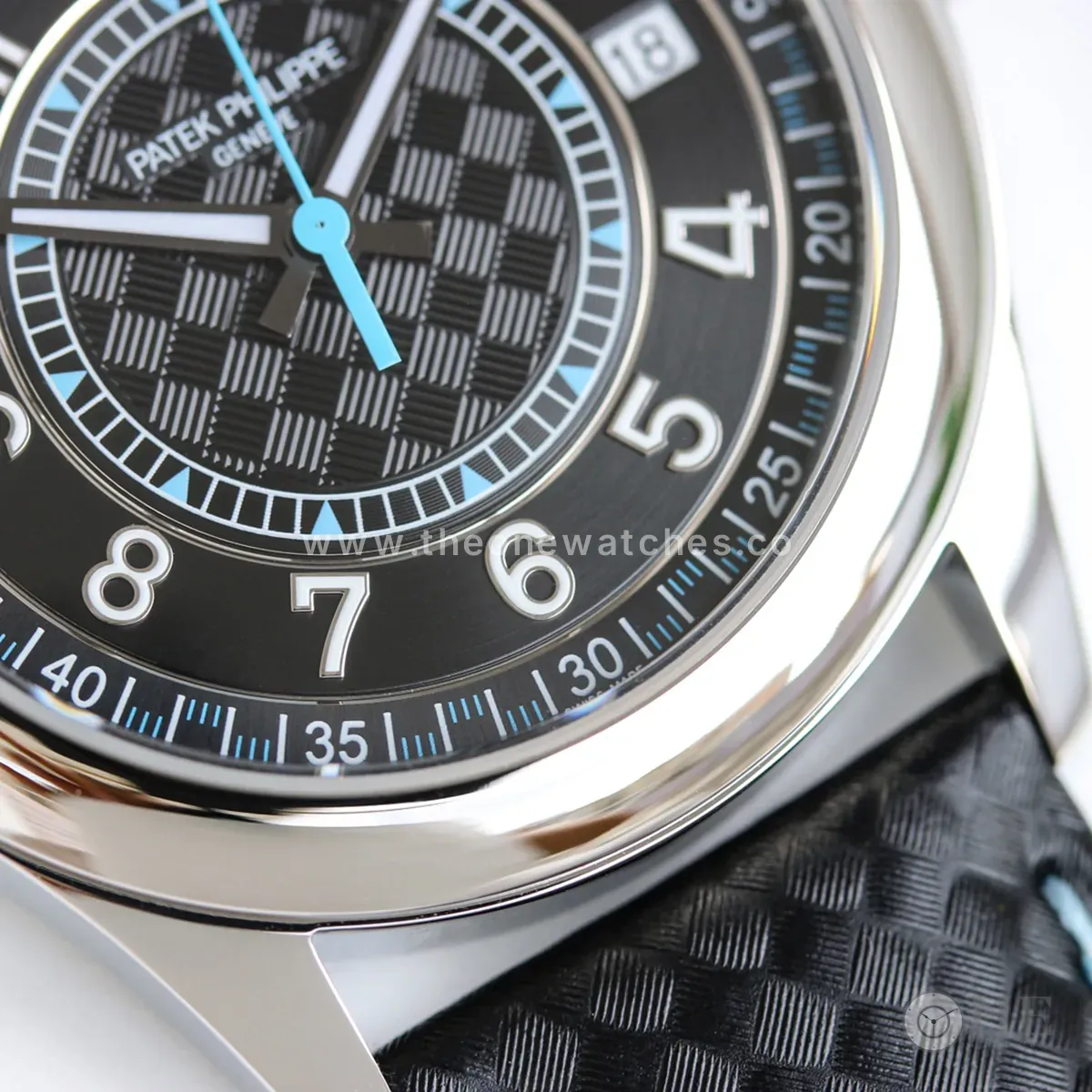 Calatrava 6007G-001 cadran noir bleu ciel en or blanc – Image 6