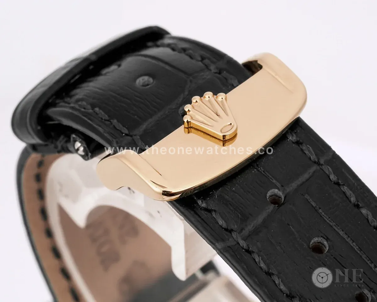 Day-Date 40 Silver Dial in Rose Gold on Leather Strap - Image 7