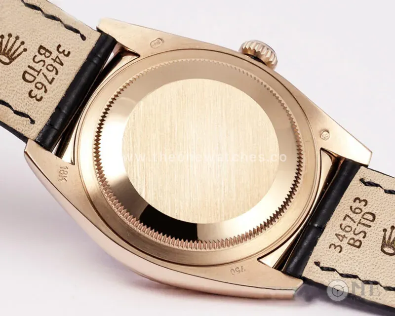 Day-Date 40 Silver Dial in Rose Gold on Leather Strap - Image 6