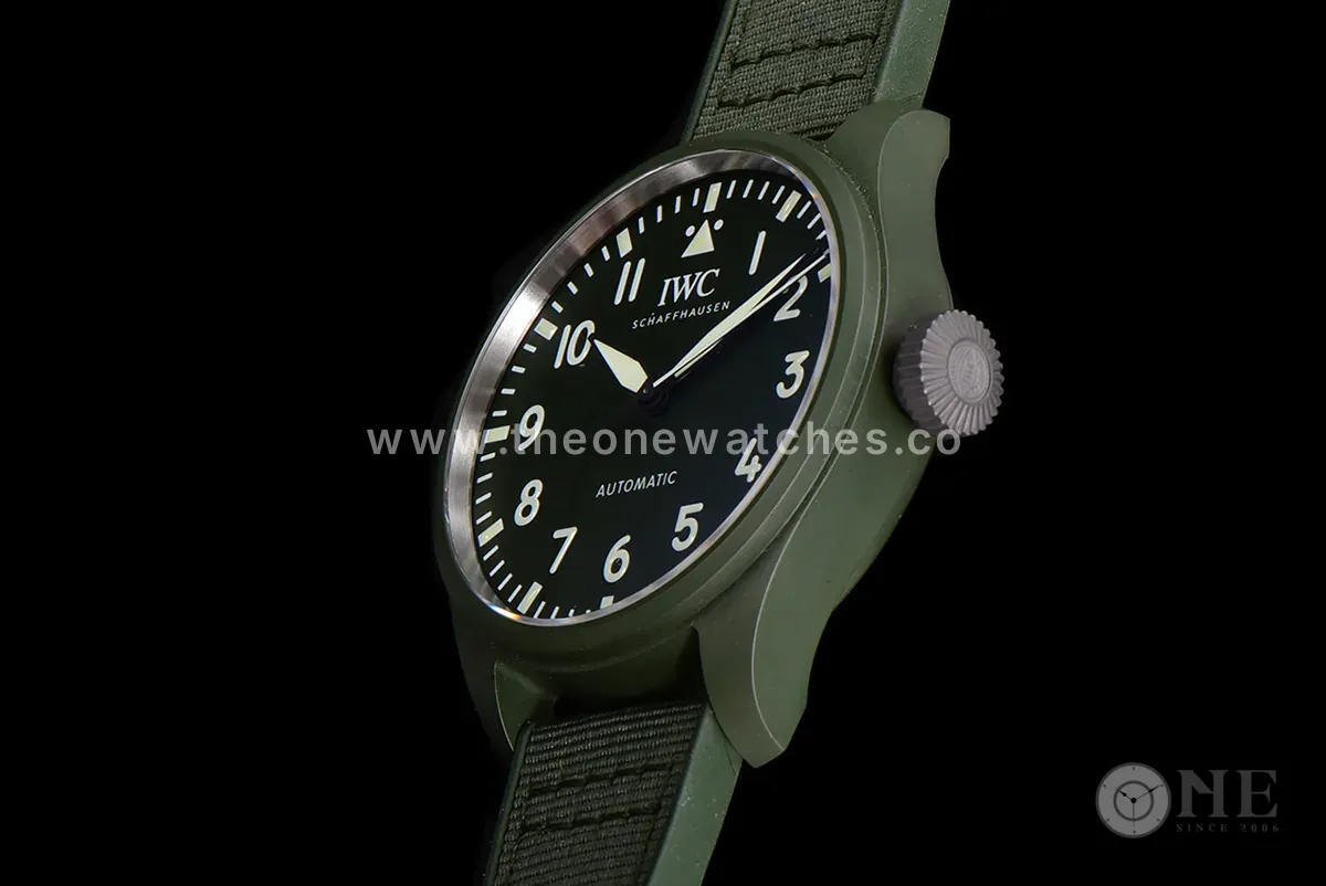 Big Pilot’s Watch 43 IW329802 Top Gun Edition Woodland con correa de camuflaje - Imagen 6