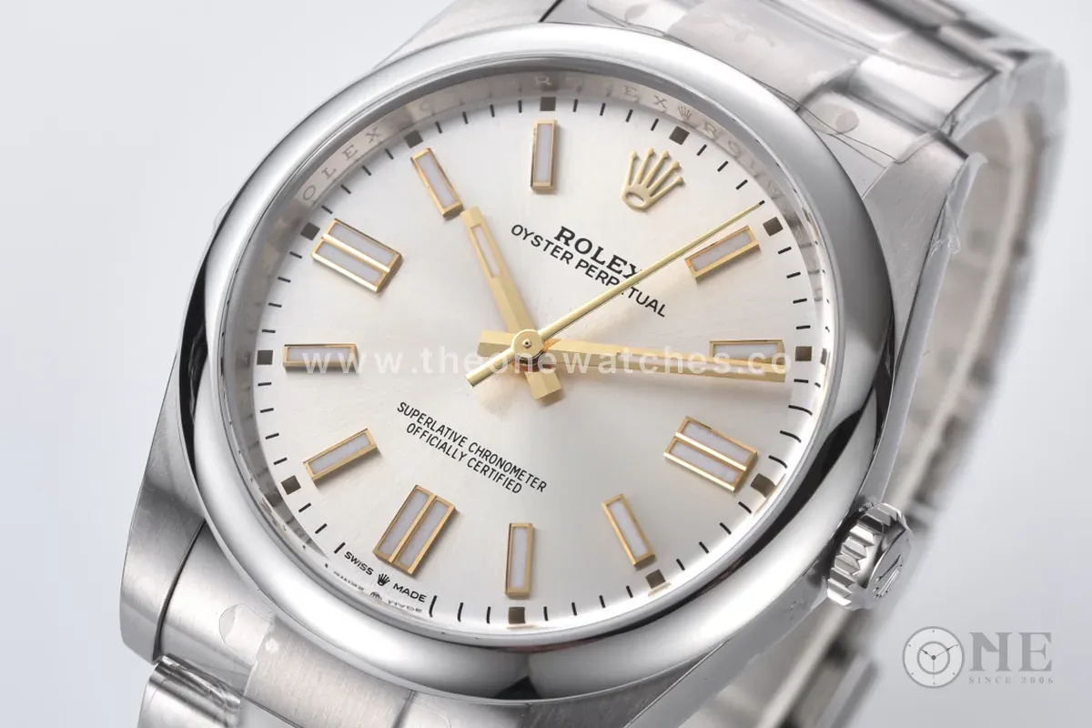 Oyster Perpetual 41mm esfera plateada 124300 - Imagen 3