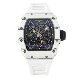 RM 035-01 Rafael Nadal NTPT blanc sur bracelet en caoutchouc blanc (Sonic)