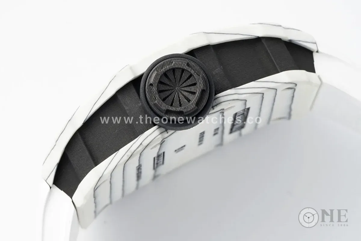 RM 035-01 Rafael Nadal White NTPT on White Rubber Strap (Sonic) - Image 4