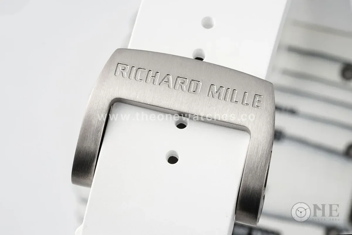 RM 035-01 Rafael Nadal White NTPT on White Rubber Strap (Sonic) - Image 9