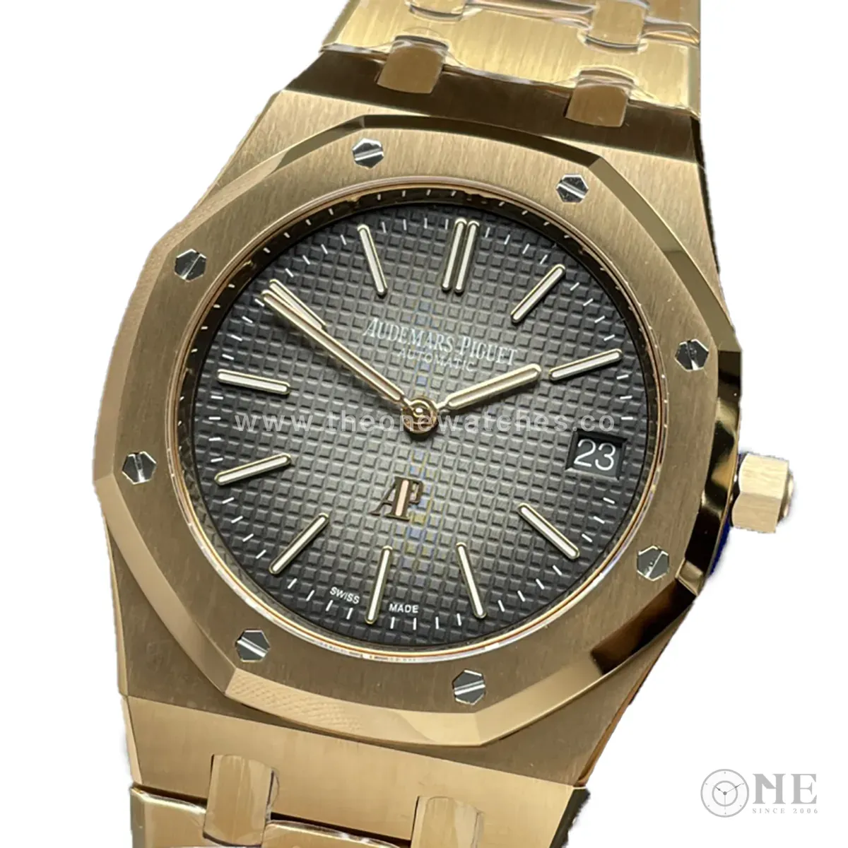 Royal Oak 16202OR 39mm quadrante grigio in oro rosa - immagine 2