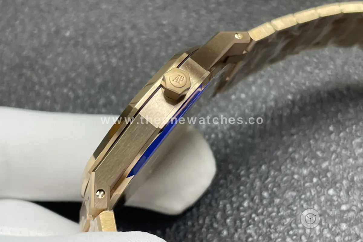 Royal Oak 16202OR 39mm quadrante grigio in oro rosa - immagine 5