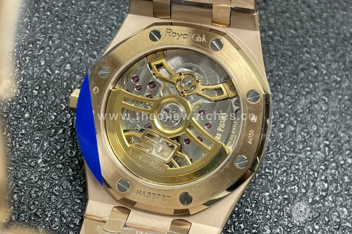 Royal Oak 16202OR 39mm quadrante grigio in oro rosa - immagine 7